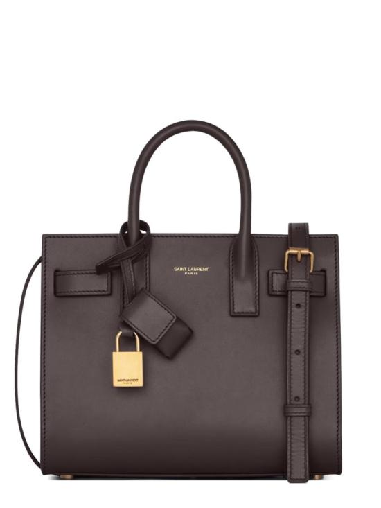  생로랑 스무스 레더 클래식 삭 드 주르 나노 392035 02G9W2899 Brown