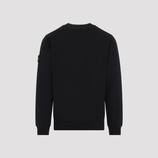 26FW 스톤 아일랜드 60120 코튼 플리스 스웨트셔츠 L2S15 6100049 S0A20 V0029 BLACK DOM - STONE ISLAND