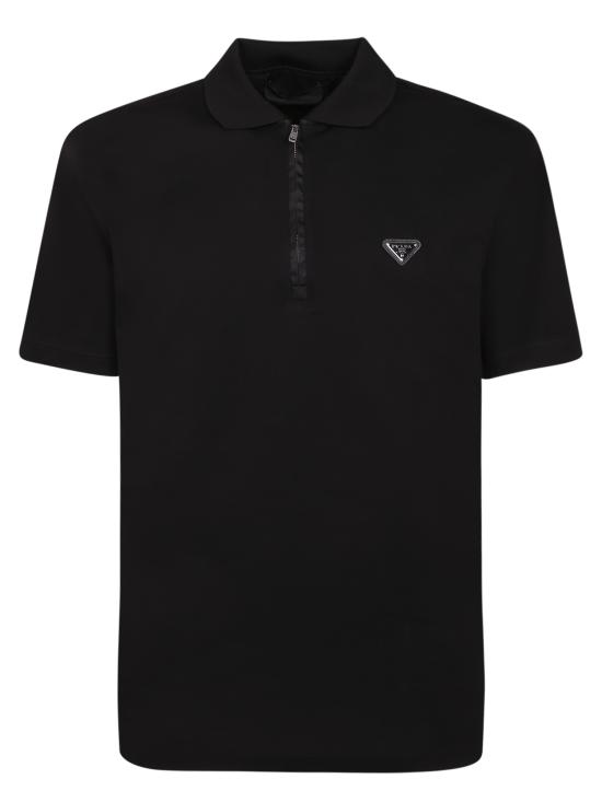 26FW 프라다 폴로 티셔츠 UJN903 1866 F0002 BLACK DOM