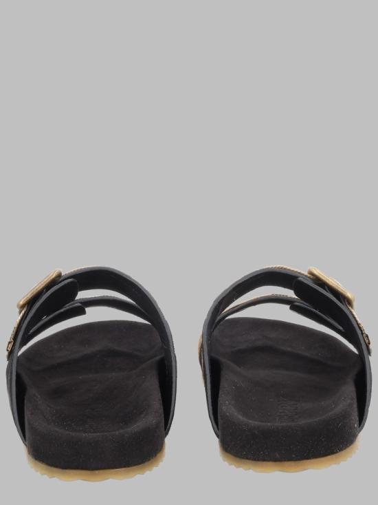 26SS 버버리 체크 스웨이드 얼친 샌들 8118890 A1189 BLACK - BURBERRY