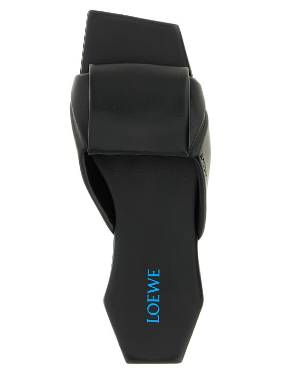 26FW 로에베 오리가미 램스킨 슬라이드 샌들 오리가미 램스킨 슬라이드 샌들 L815465XBD1100 Black - LOEWE
