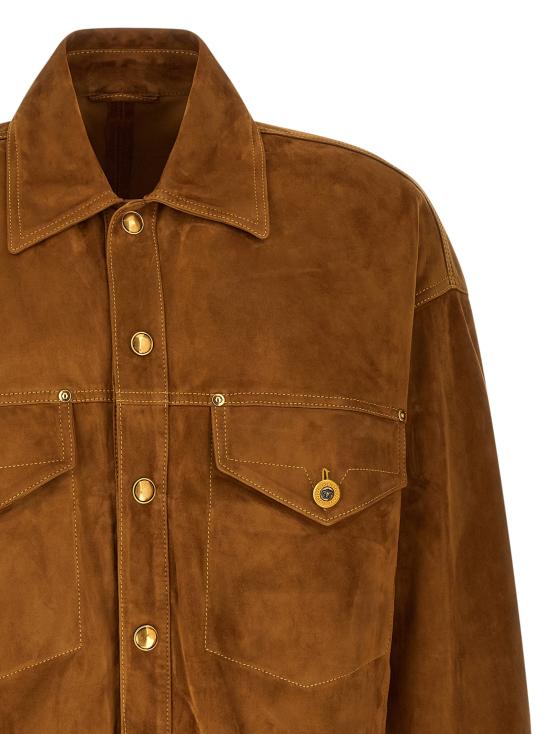 26FW 베르사체 무스탕 10253901A183801NN90 Brown - VERSACE