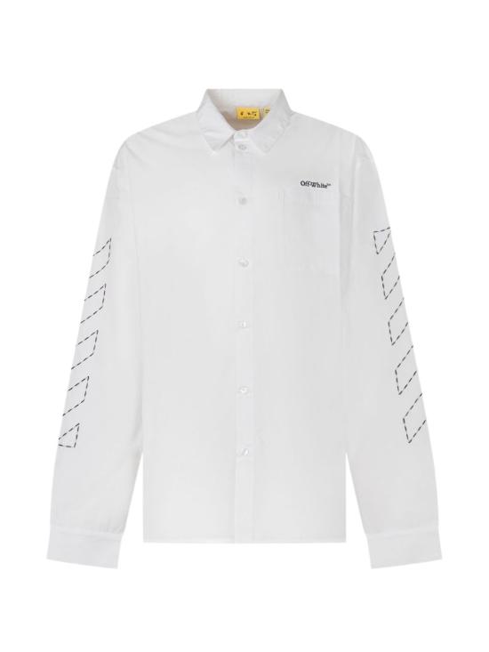 26FW [키즈] 오프화이트 폴로 셔츠 44BGE008F26F001101 WHITE Bianco