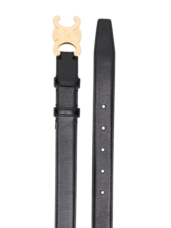 26FW 셀린느 트리옹프 버클 미디움 벨트 45AK93A01 38NO BLACK - CELINE