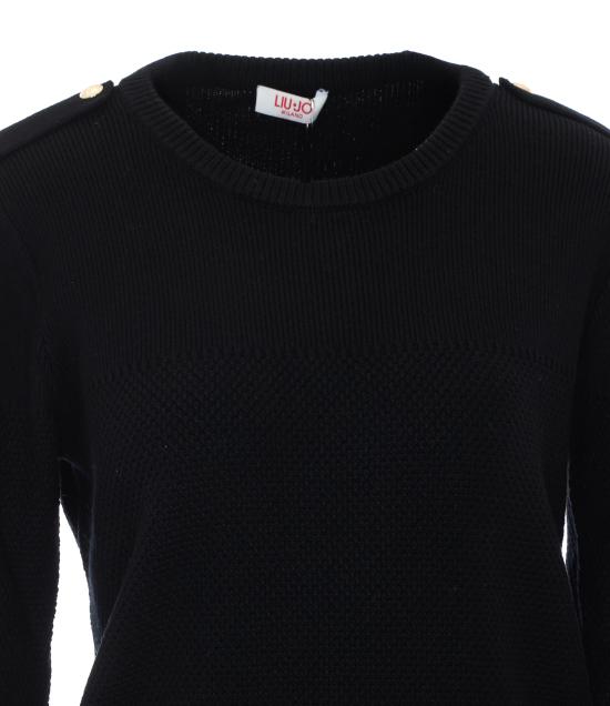 26FW 리우조 스웨터 TF6087MS75L 22222 BLACK - LIU JO