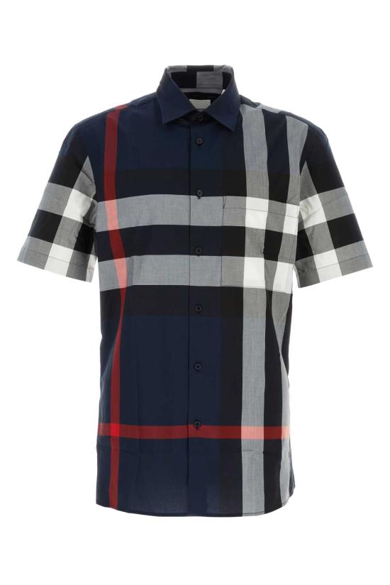 26SS 버버리 체크 코튼 셔츠 8079592 A1960 NAVY