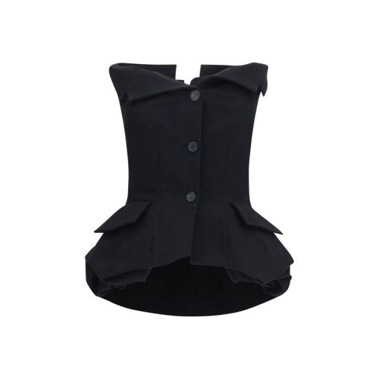 26FW 마그다뷰트림 민소매 티셔츠 MA145726BLACKBB