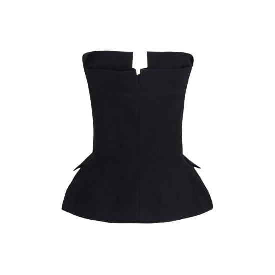 26FW 마그다뷰트림 민소매 티셔츠 MA145726BLACKBB - MAGDA BUTRYM