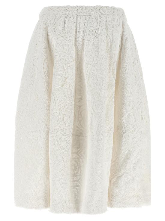 26SS 꼼데가르송 미디 스커트 CO335508BM WHITE - COMME DES GARCONS