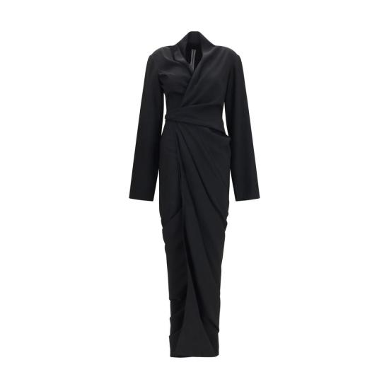 26FW 릭 오웬스 롱 원피스 RIRP02F5501HY09BB BLACK