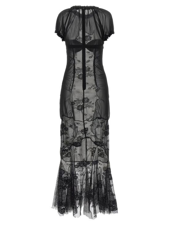 26SS 디 아티코 롱 원피스 TH333737BM BLACK - THE ATTICO
