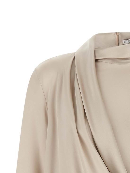 26FW 브루넬로 쿠치넬리 블라우스 BR337723BM BEIGE - BRUNELLO CUCINELLI