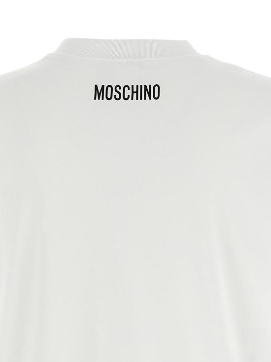 25FW 모스키노 반팔 티셔츠 MO320628BM WHITE - MOSCHINO