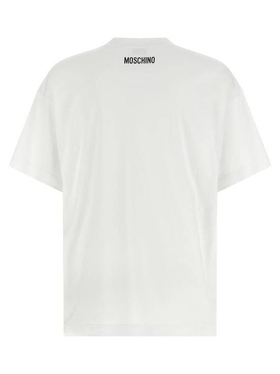 25FW 모스키노 반팔 티셔츠 MO320628BM WHITE - MOSCHINO