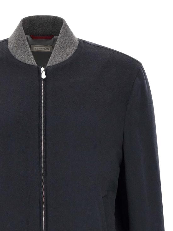 26FW 브루넬로 쿠치넬리 봄버 자켓 BR337507BM NAVY - BRUNELLO CUCINELLI