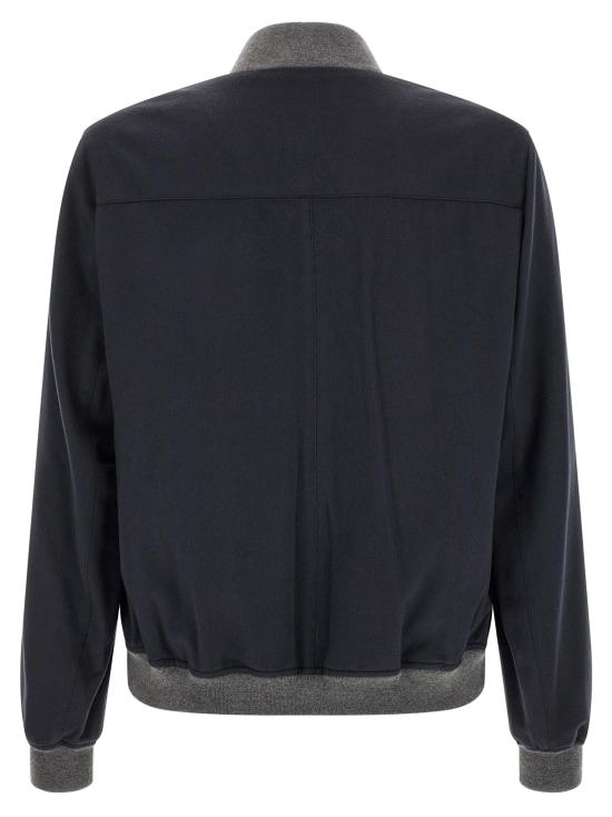26FW 브루넬로 쿠치넬리 봄버 자켓 BR337507BM NAVY - BRUNELLO CUCINELLI
