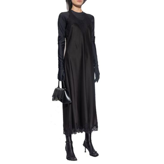  발렌시아가 미디 원피스 BA 9137680875732 BLACK - BALENCIAGA