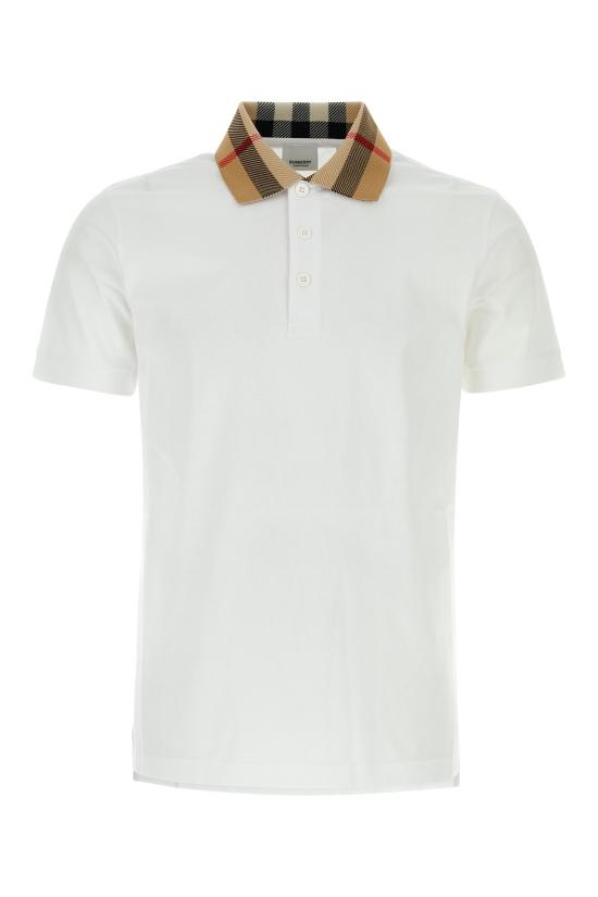26FW 버버리 코튼 폴로 셔츠 8071621 A1464 WHITE