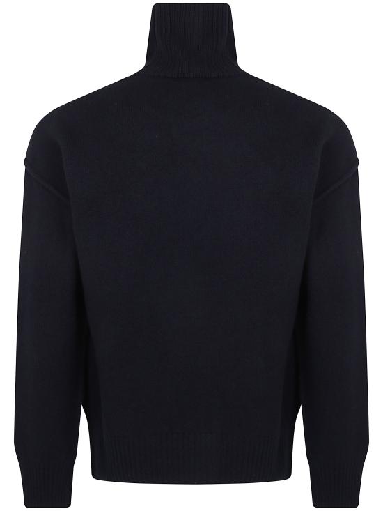 26FW 아미 ADC 터틀넥 스웨터 UKS839 018 099 009 BLACK RED - AMI