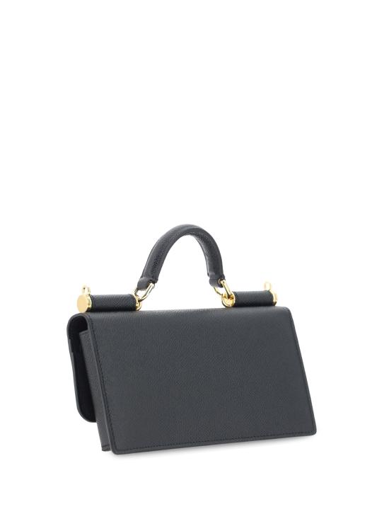  돌체앤가바나 Dauphine-print calfskin 미니백 BI3280A1001 80999 BLACK - DOLCE & GABBANA