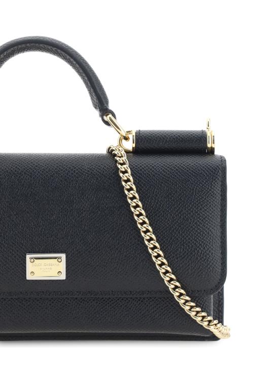  돌체앤가바나 Dauphine-print calfskin 미니백 BI3280A1001 80999 BLACK - DOLCE & GABBANA