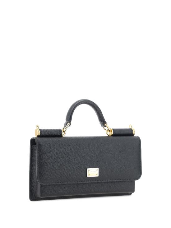  돌체앤가바나 Dauphine-print calfskin 미니백 BI3280A1001 80999 BLACK - DOLCE & GABBANA