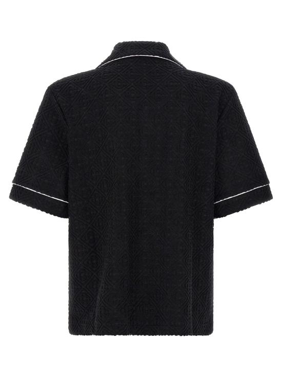 26FW 카사블랑카 반팔 셔츠 CA339627BM BLACK - CASABLANCA