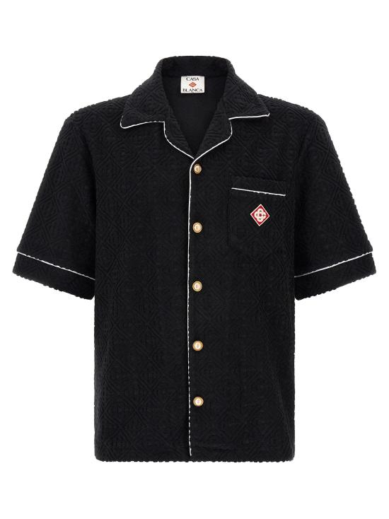 26FW 카사블랑카 반팔 셔츠 CA339627BM BLACK
