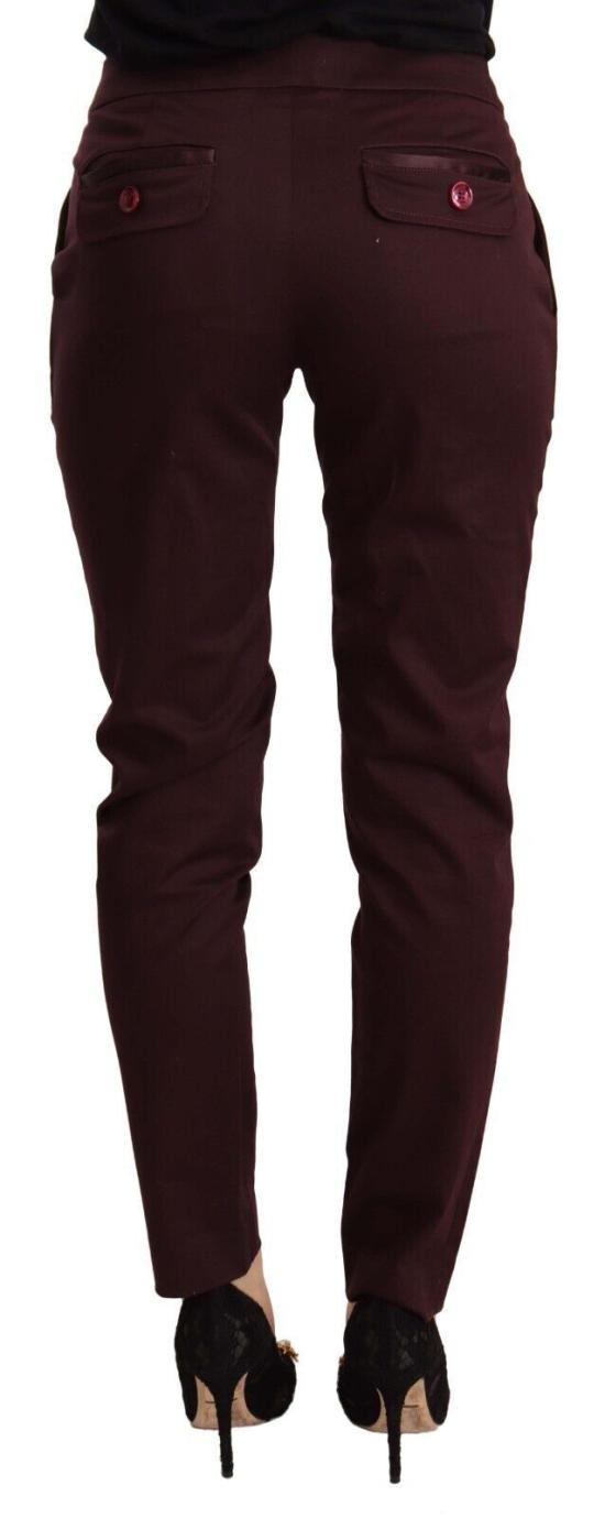  저스트까발리 스트레이트 팬츠 PAN72657 BURGUNDY - JUST CAVALLI