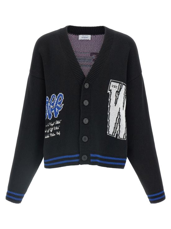 25FW 오프화이트 가디건 OF323774BM BLACK