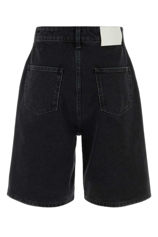  루루 드 세종 데님 숏팬츠 ISULDS WASHEDGREY BLACK - LOULOU DE SAISON