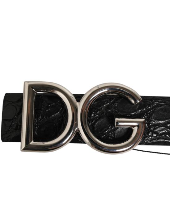  돌체앤가바나 가죽 벨트 BEL9379 BLACK - DOLCE & GABBANA