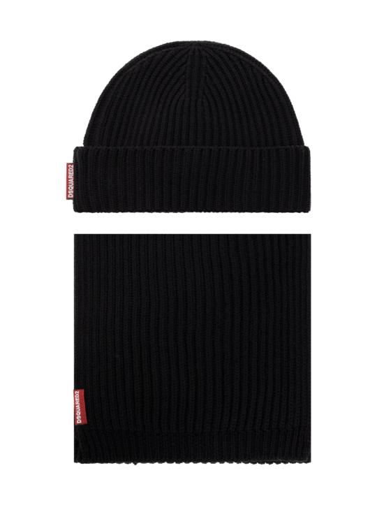 25FW 디스퀘어드2 비니 KNM006501W067572124 BLACK - DSQUARED2