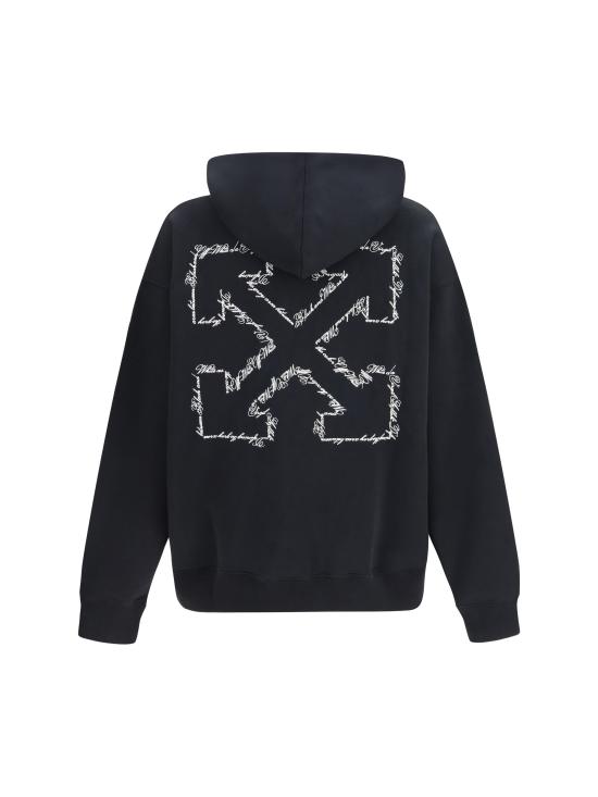 26SS 오프화이트 후드 티셔츠 44MBB085S26F004001 0001 BLACK - OFF WHITE