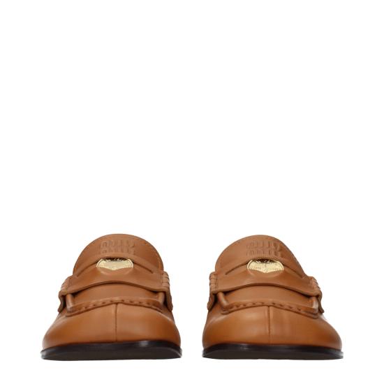  미우미우 로퍼 MI15582154686729BT BROWN - MIU MIU