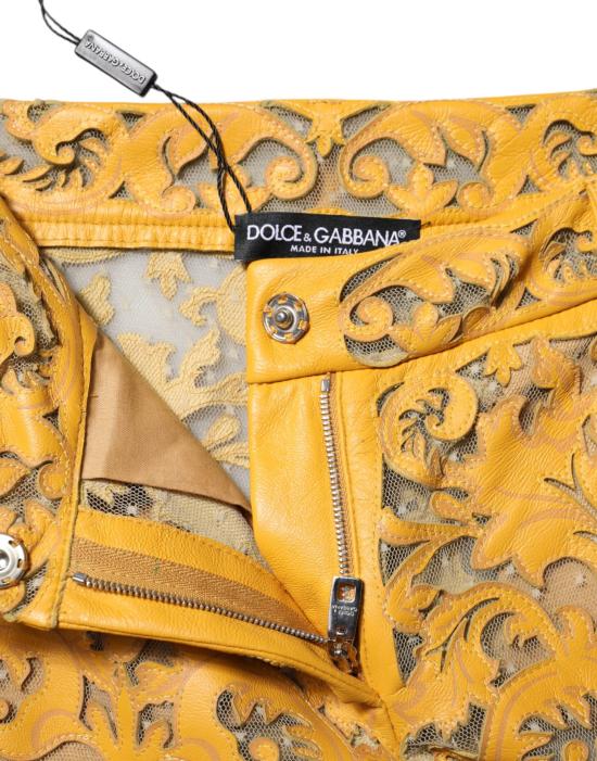  돌체앤가바나 스트레이트 팬츠 PAN74970 YELLOW - DOLCE & GABBANA