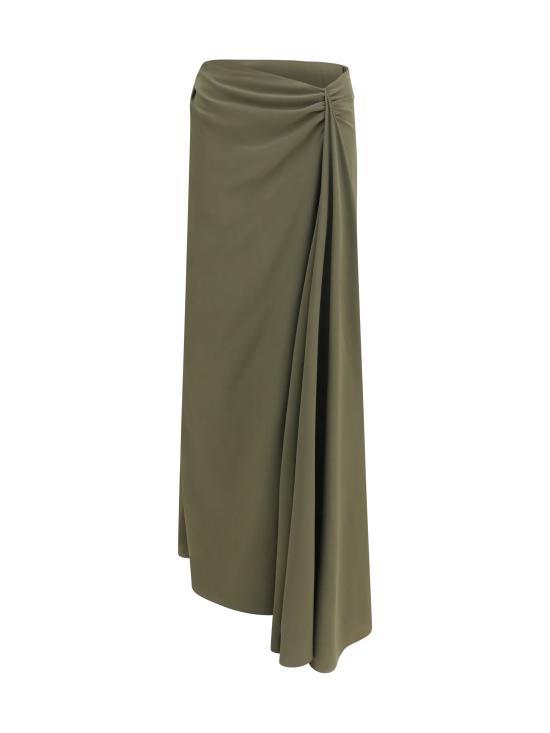 26FW 알렉산더 맥퀸 롱 스커트 876822QBADT 3093 GREEN