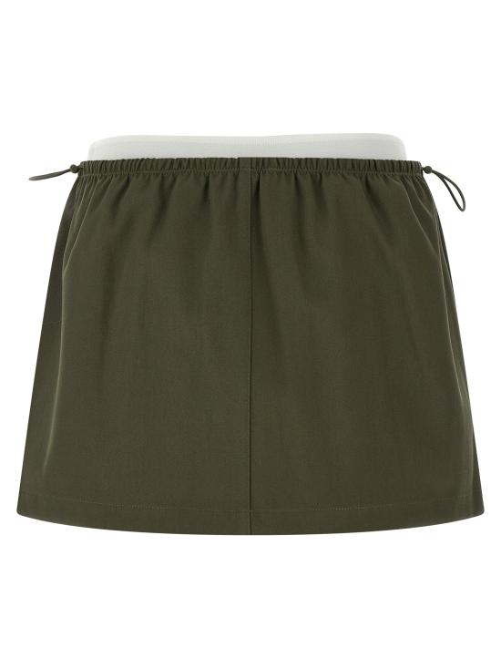 26SS 알렉산더 왕 숏 스커트 AL326698BM GREEN - ALEXANDER WANG