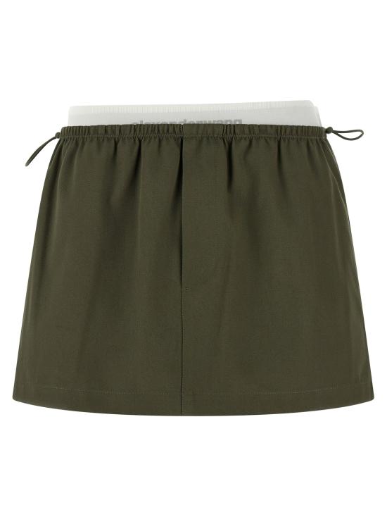 26SS 알렉산더 왕 숏 스커트 AL326698BM GREEN