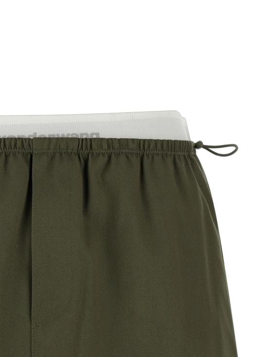 26SS 알렉산더 왕 숏 스커트 AL326698BM GREEN - ALEXANDER WANG