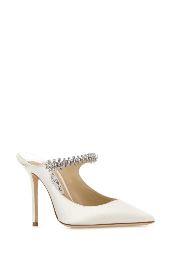  지미추 힐/펌프스 BING100SAT IVORY WHITE - JIMMY CHOO