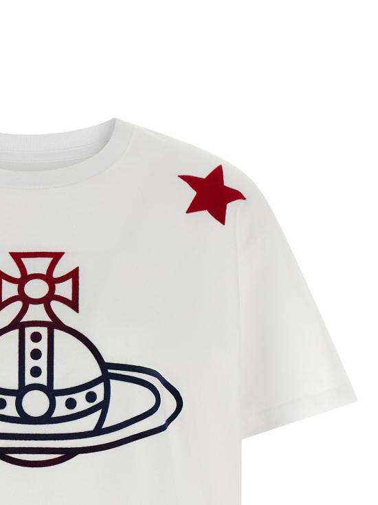 26SS 비비안웨스트우드 반팔 티셔츠 VI335022BM WHITE - VIVIENNE WESTWOOD