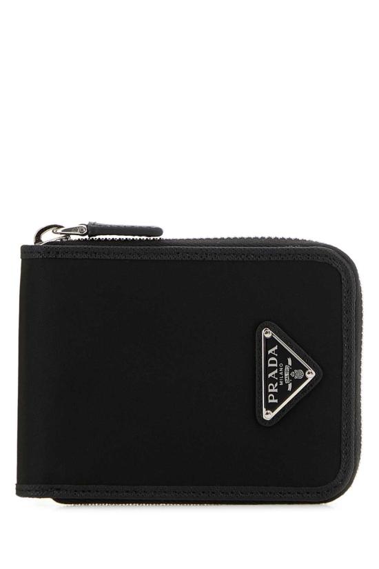 26FW 프라다 리나일론 앤 레더 집어라운드 반지갑 2ML1262DMH F0002 BLACK