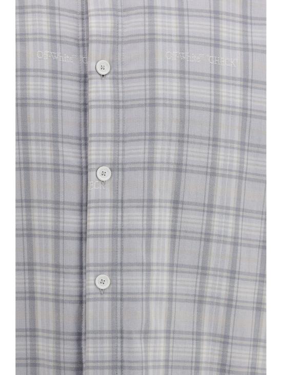 26FW 오프화이트 긴팔 셔츠 OMES01FF26FAB00100 050 GRAY - OFF WHITE