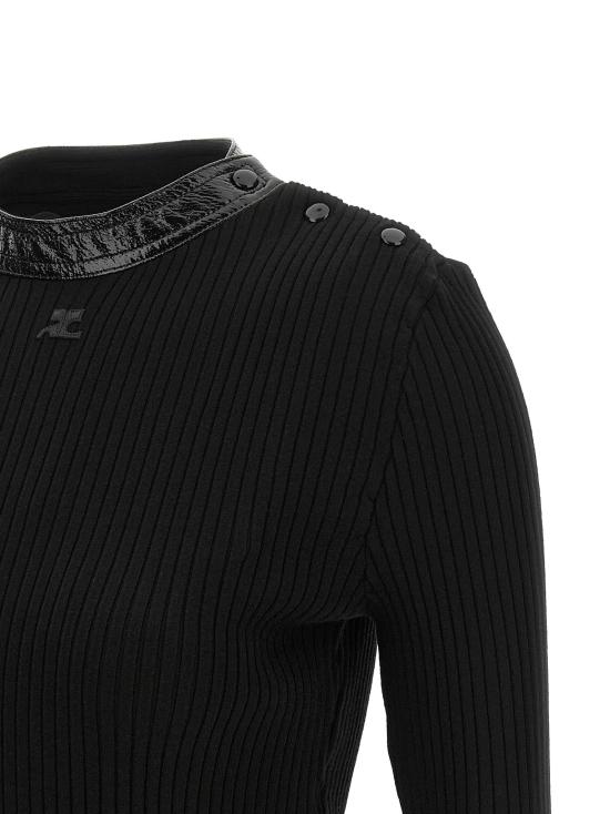 26FW 쿠레쥬 스웨터 CO339467BM BLACK - COURREGES