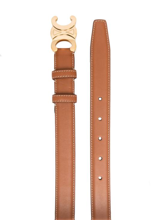 26FW 셀린느 내츄럴 카프스킨 미디움 트리옹프 벨트 45AK93A78 04LU LUGGAGE - CELINE