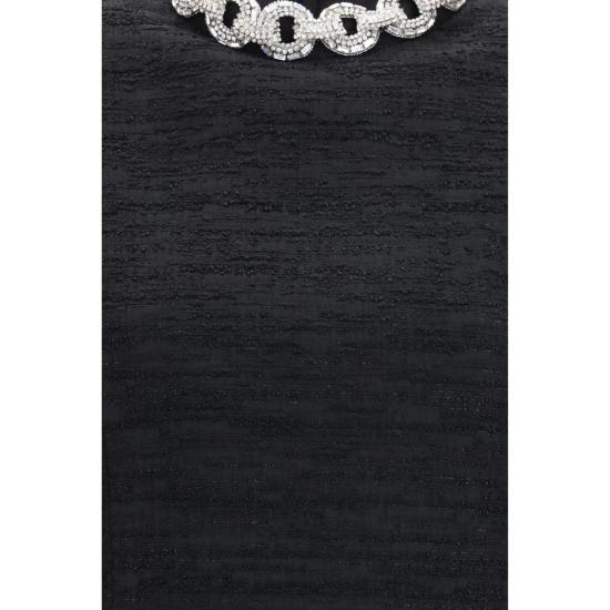 26FW 발렌티노 가라바니 미디 원피스 VA9B3VAKH1A99NUDBB BLACK - VALENTINO GARAVANI