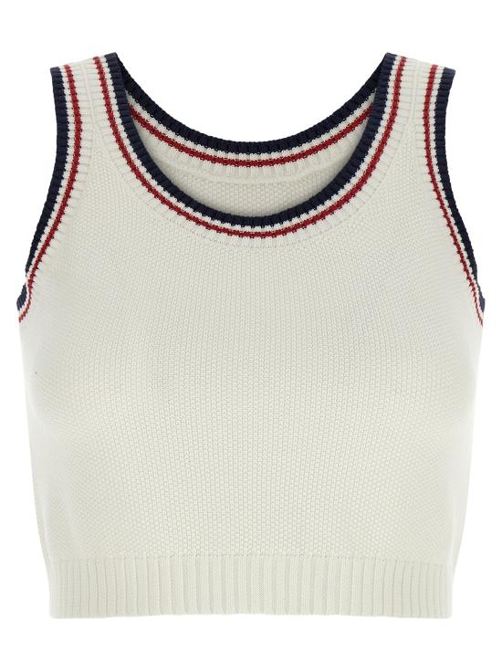 26SS 브루넬로 쿠치넬리 민소매 티셔츠 BR338420BM WHITE