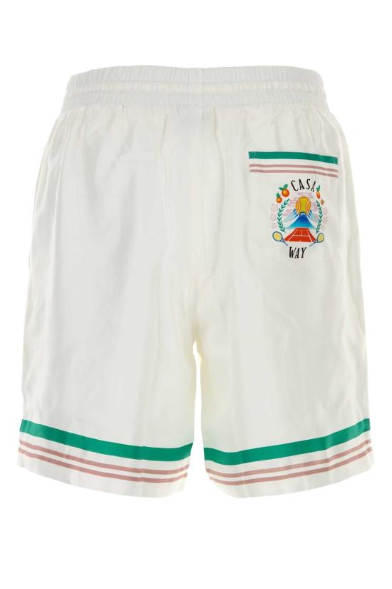 25FW 카사블랑카 숏팬츠 MPF25TR01206 CASAWAY WHITE - CASABLANCA