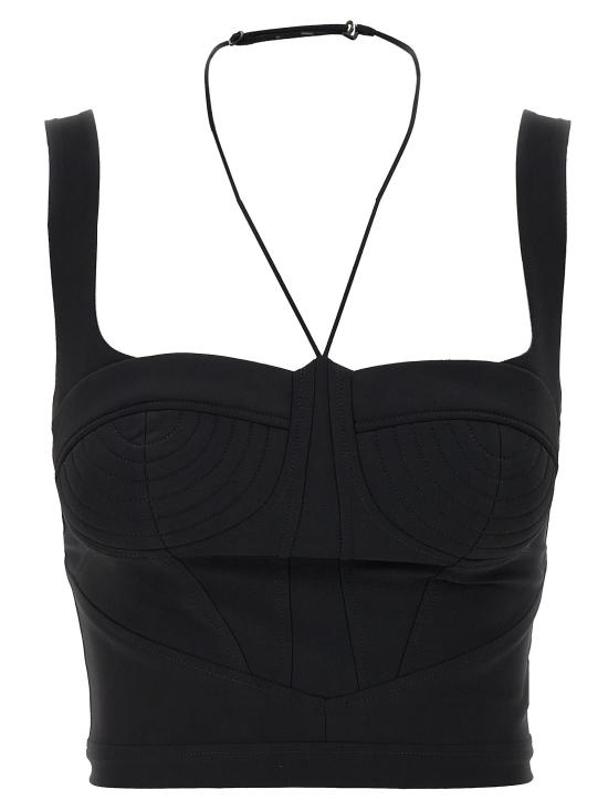  넨시 도자카 민소매 티셔츠 NE307079BM BLACK